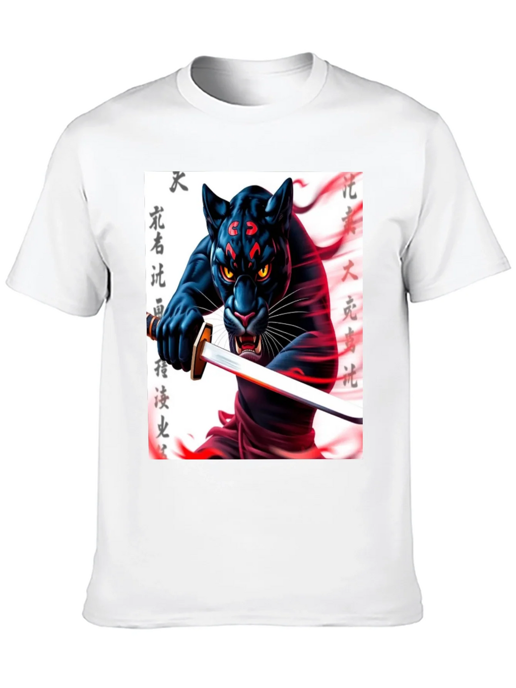 Black Panther Samurai T-Shirt