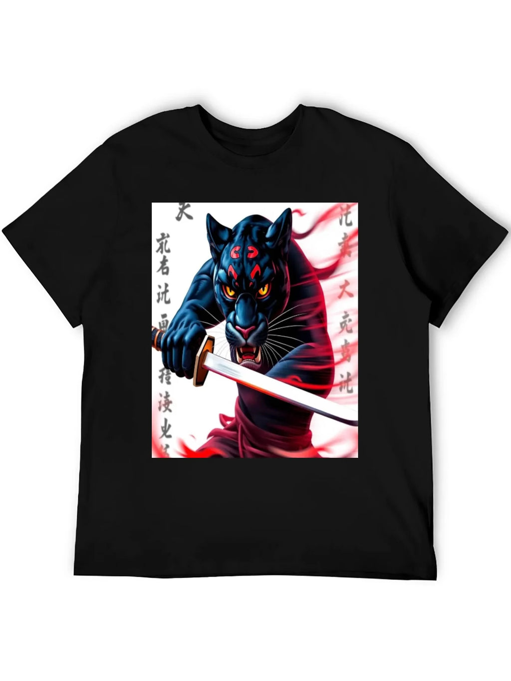 Black Panther Samurai T-Shirt