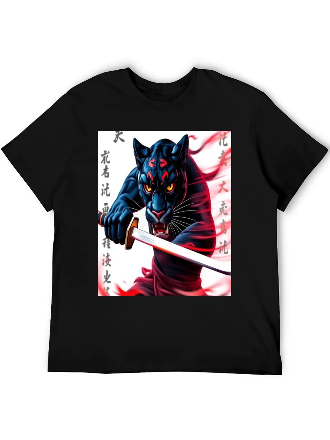 Black Panther Samurai T-Shirt