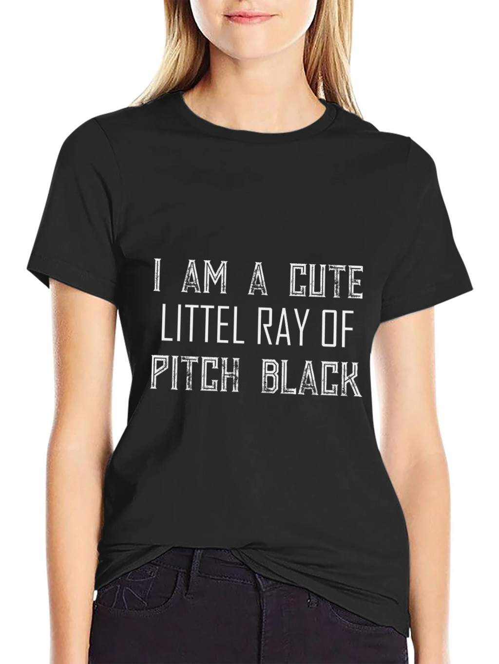 Cute Littel Ray of Pitch Black Graphic T-Shirt