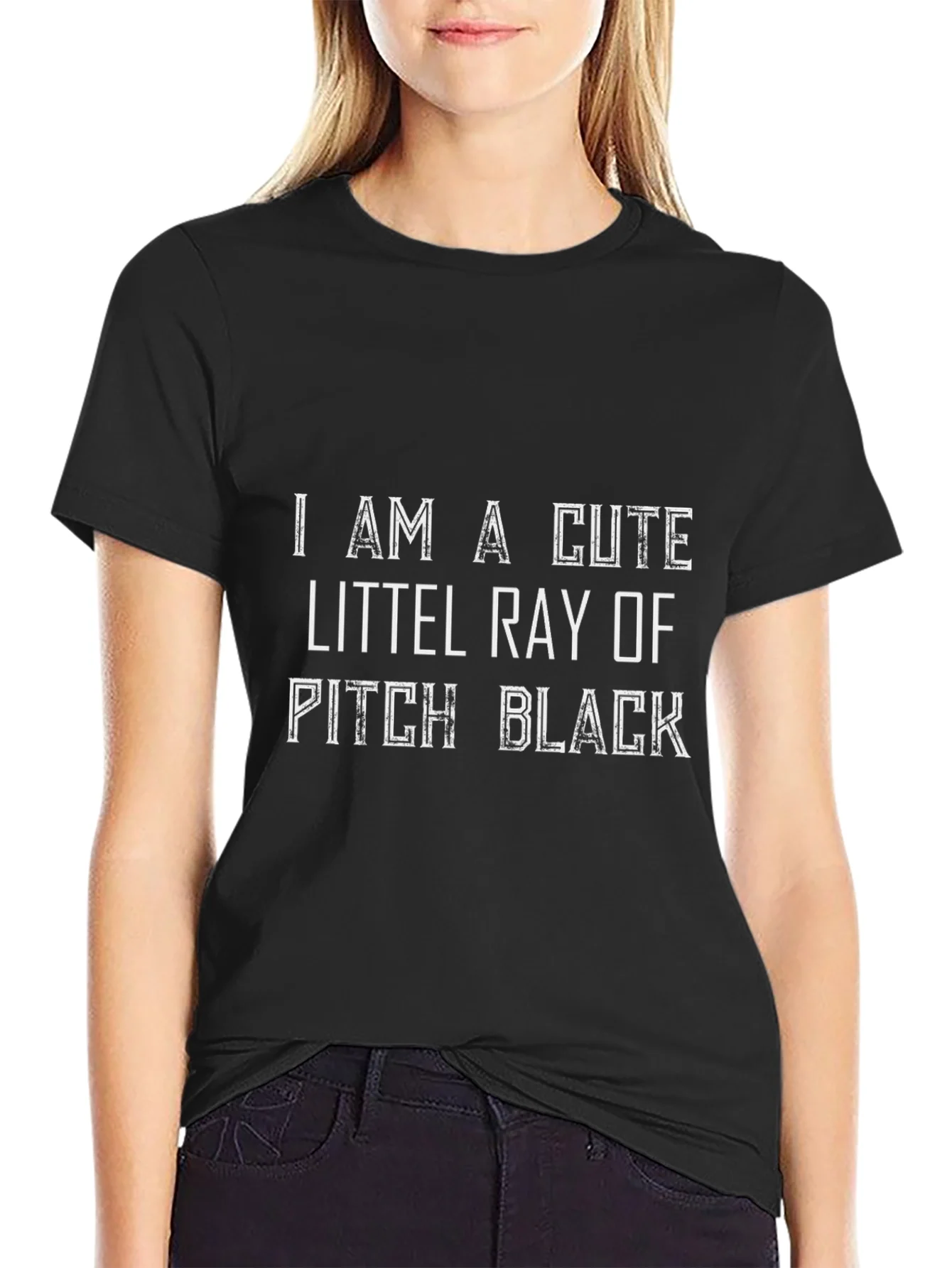 Cute Littel Ray of Pitch Black Graphic T-Shirt