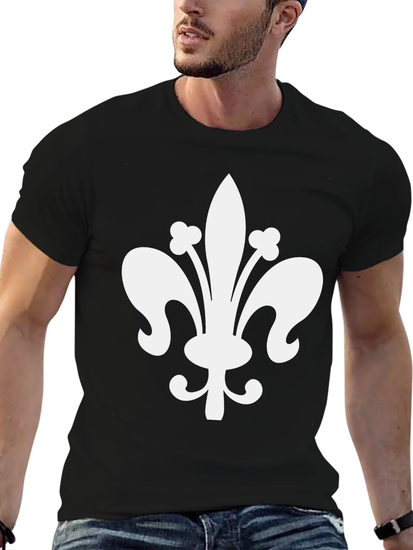 Fleur-de-lis Graphic Tee - Black