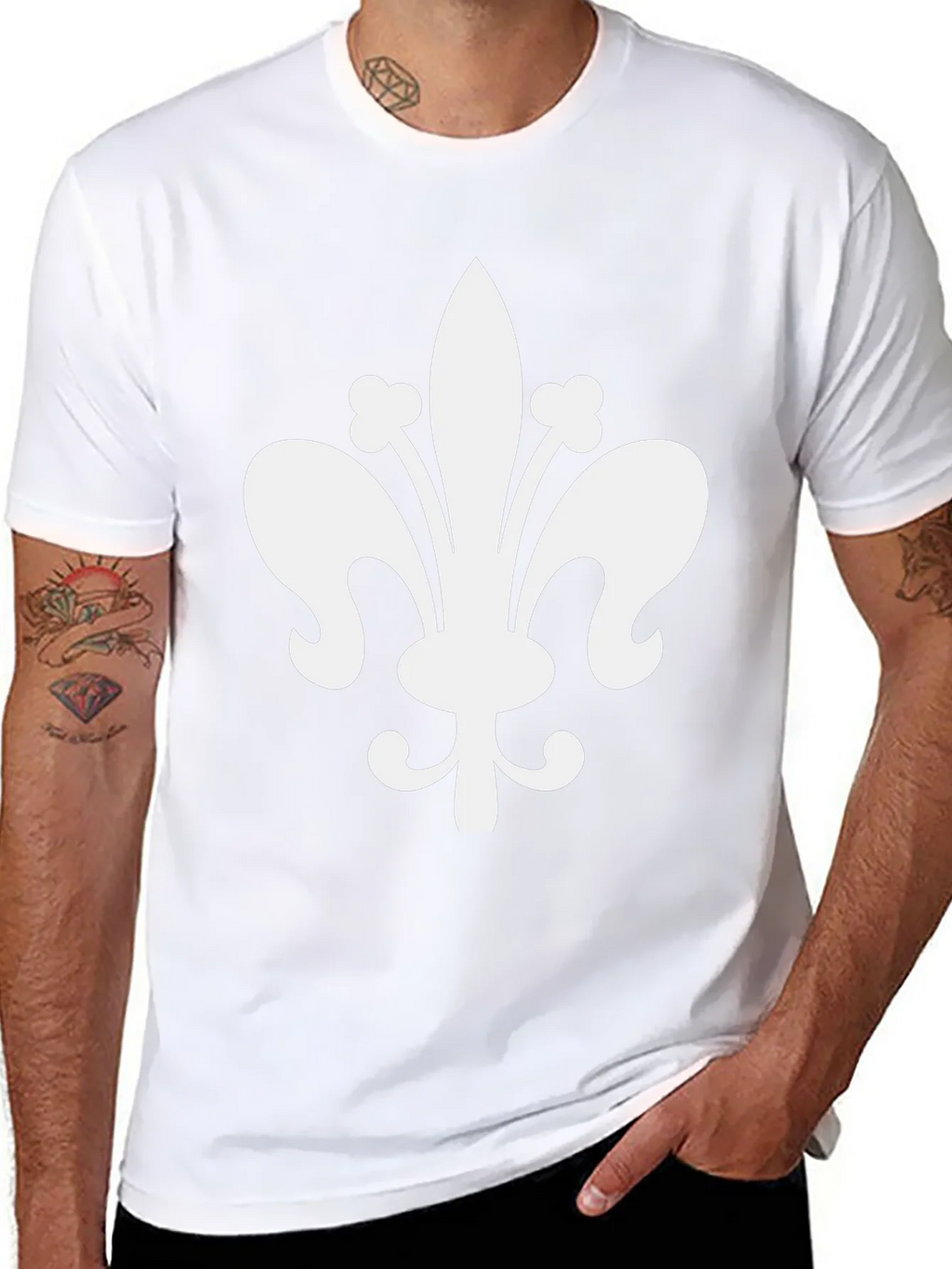 Fleur-de-lis Graphic Tee - Black