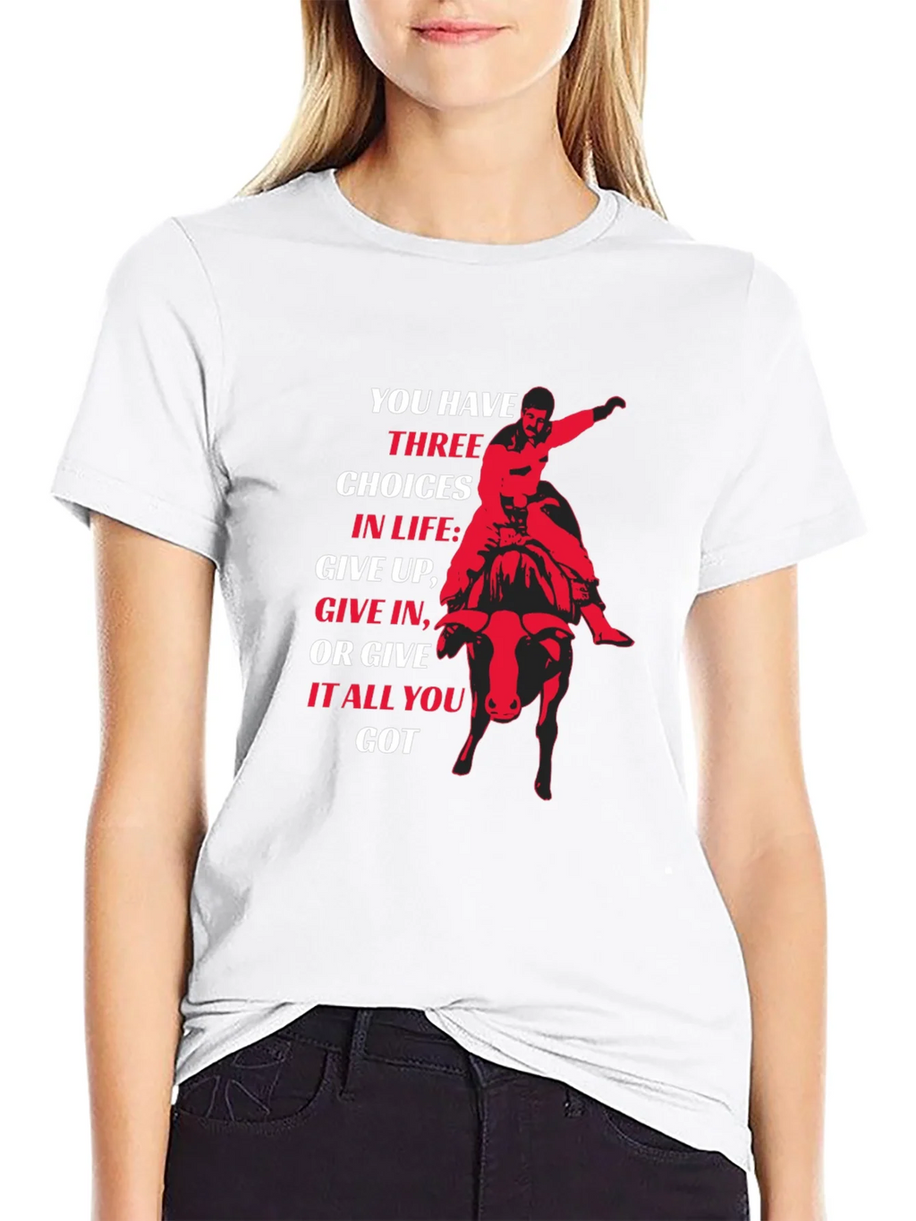 Motivational Bull Rider T-Shirt