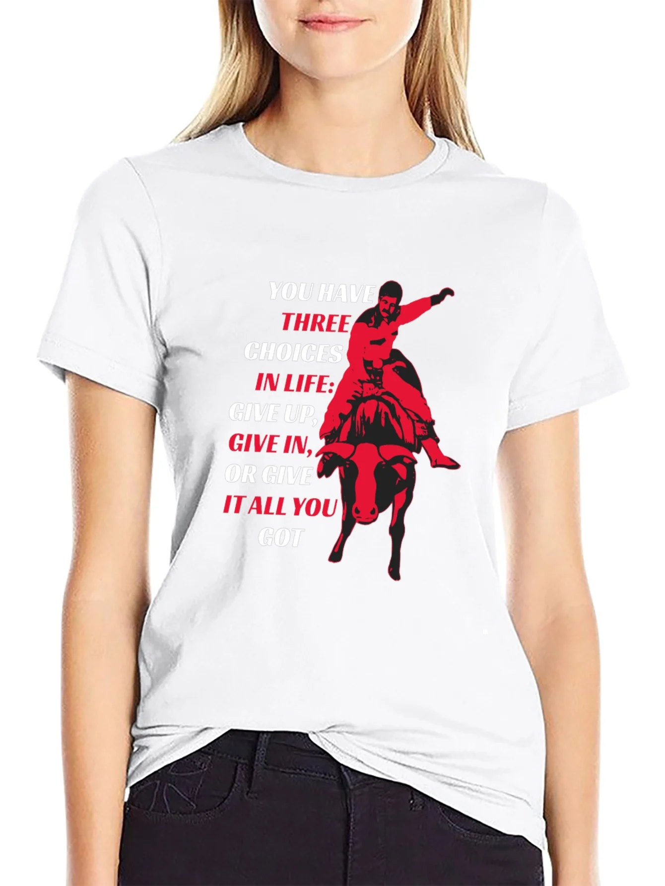 Motivational Bull Rider T-Shirt