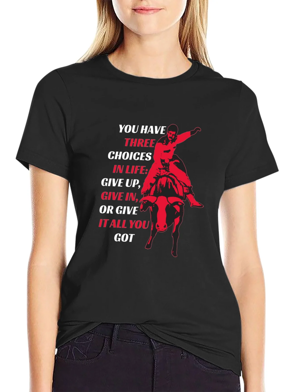 Motivational Bull Rider T-Shirt