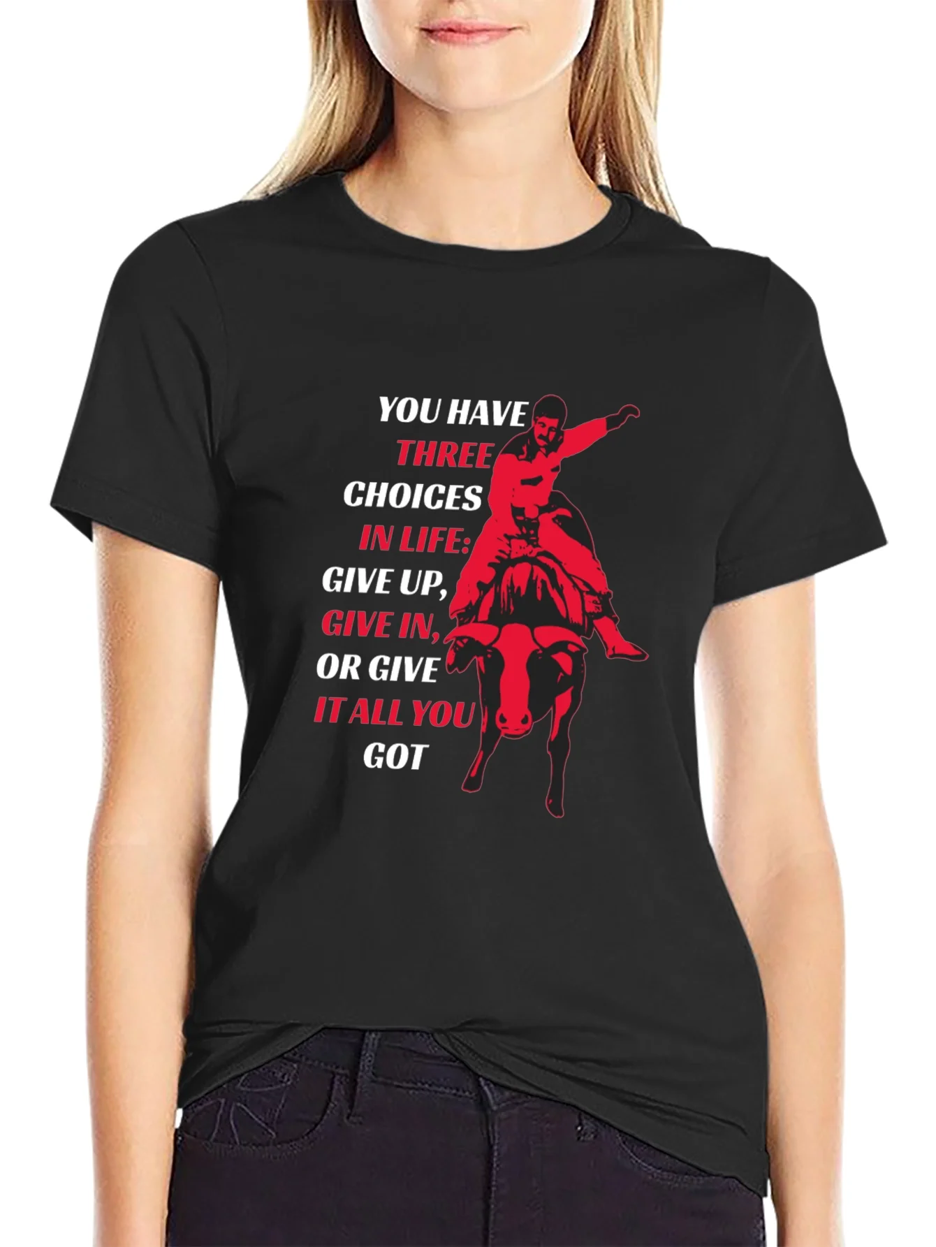 Motivational Bull Rider T-Shirt