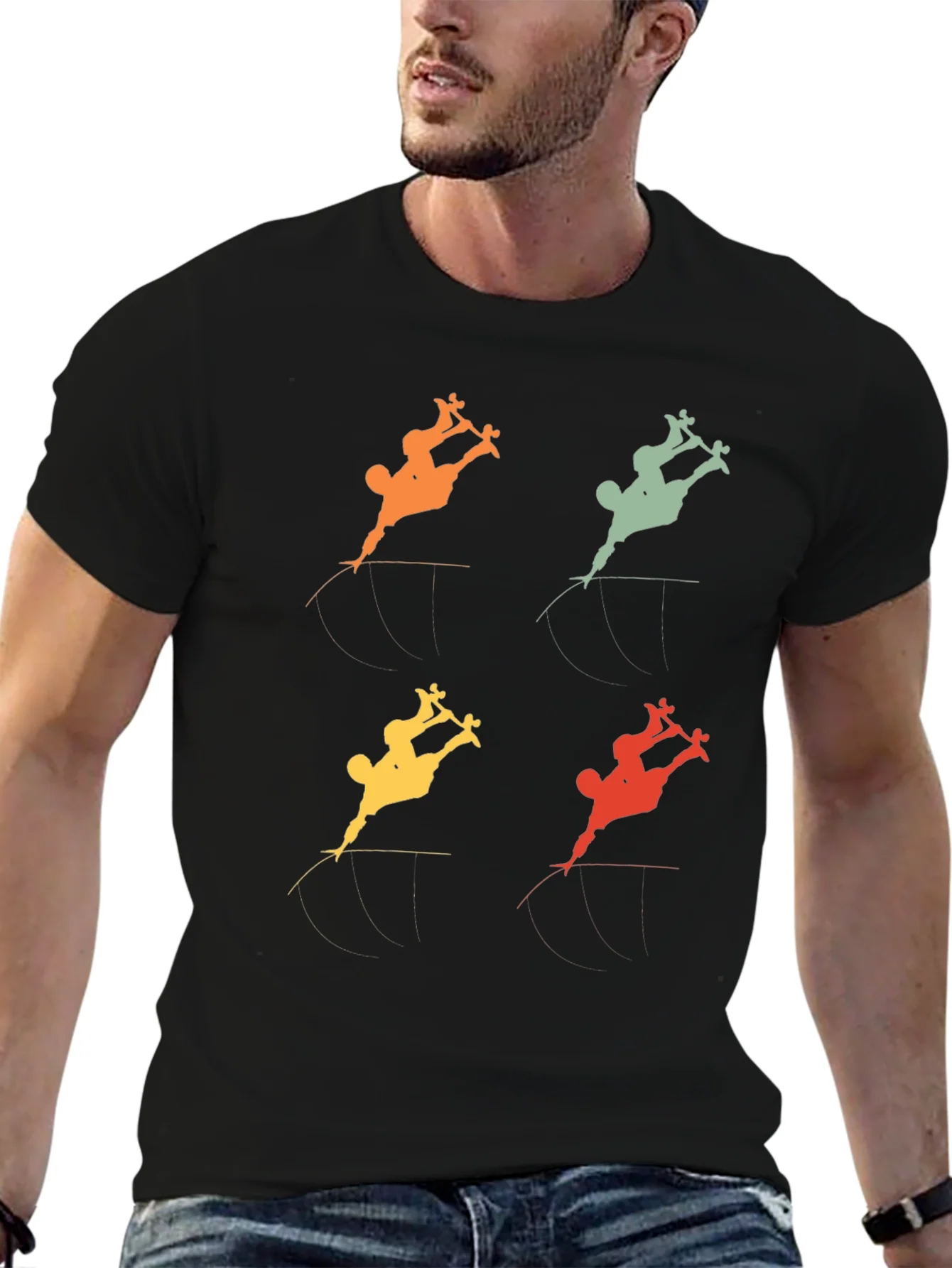 Retro Skateboarder Tee - Vintage Style Graphic T-Shirt