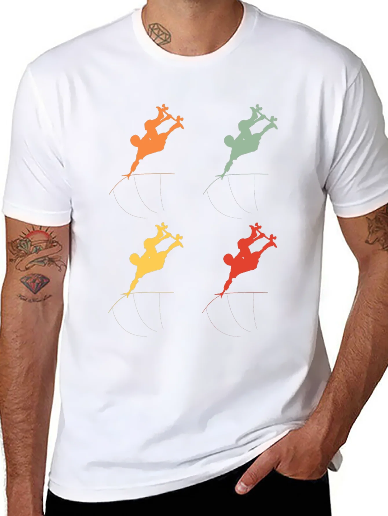 Retro Skateboarder Tee - Vintage Style Graphic T-Shirt
