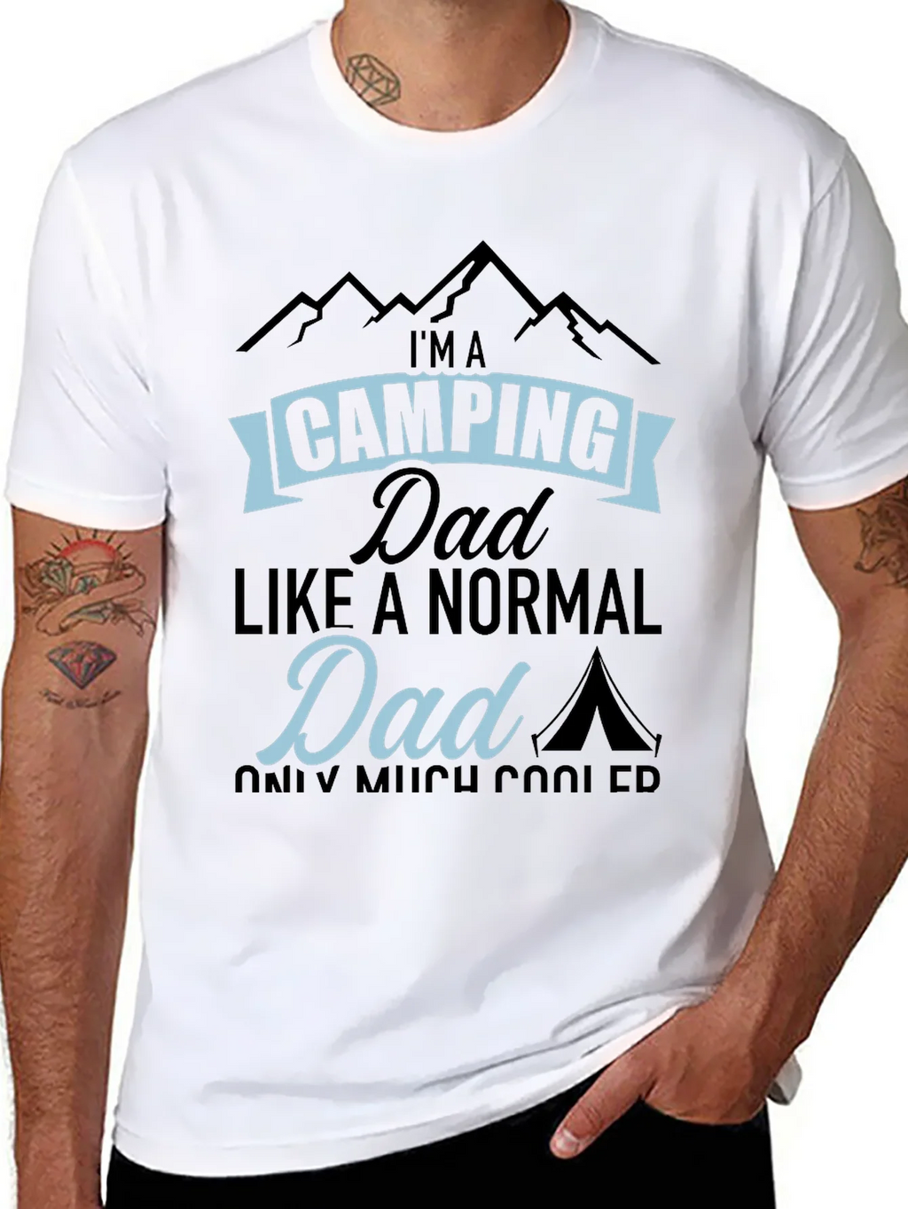 Camping Dad T-Shirt - Much Cooler Than Normal!