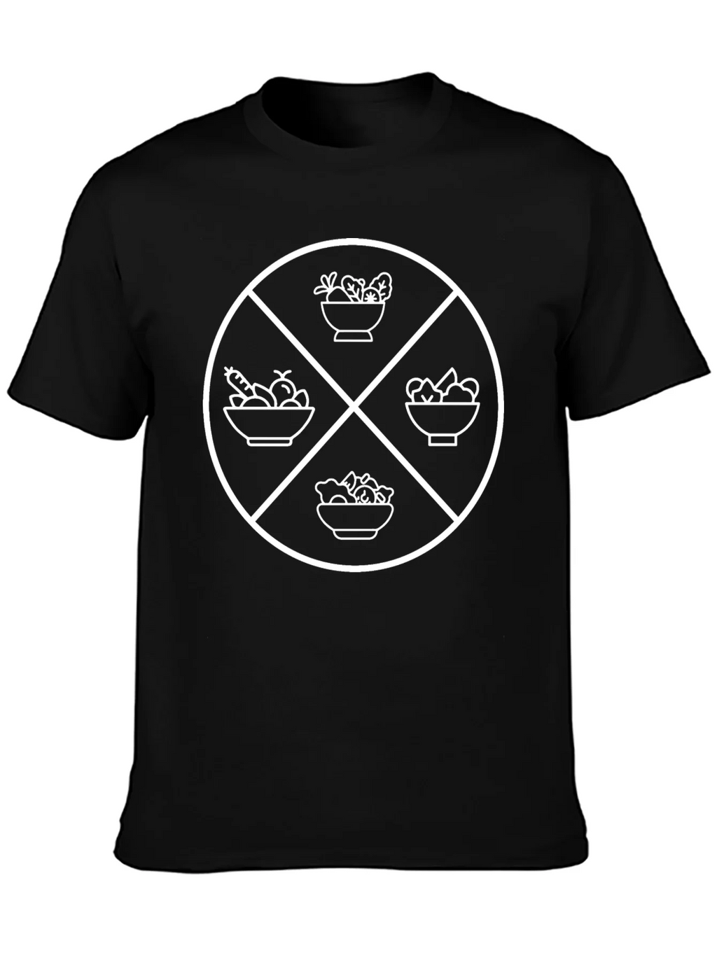 Vegan Food T-Shirt - Black Graphic Tee