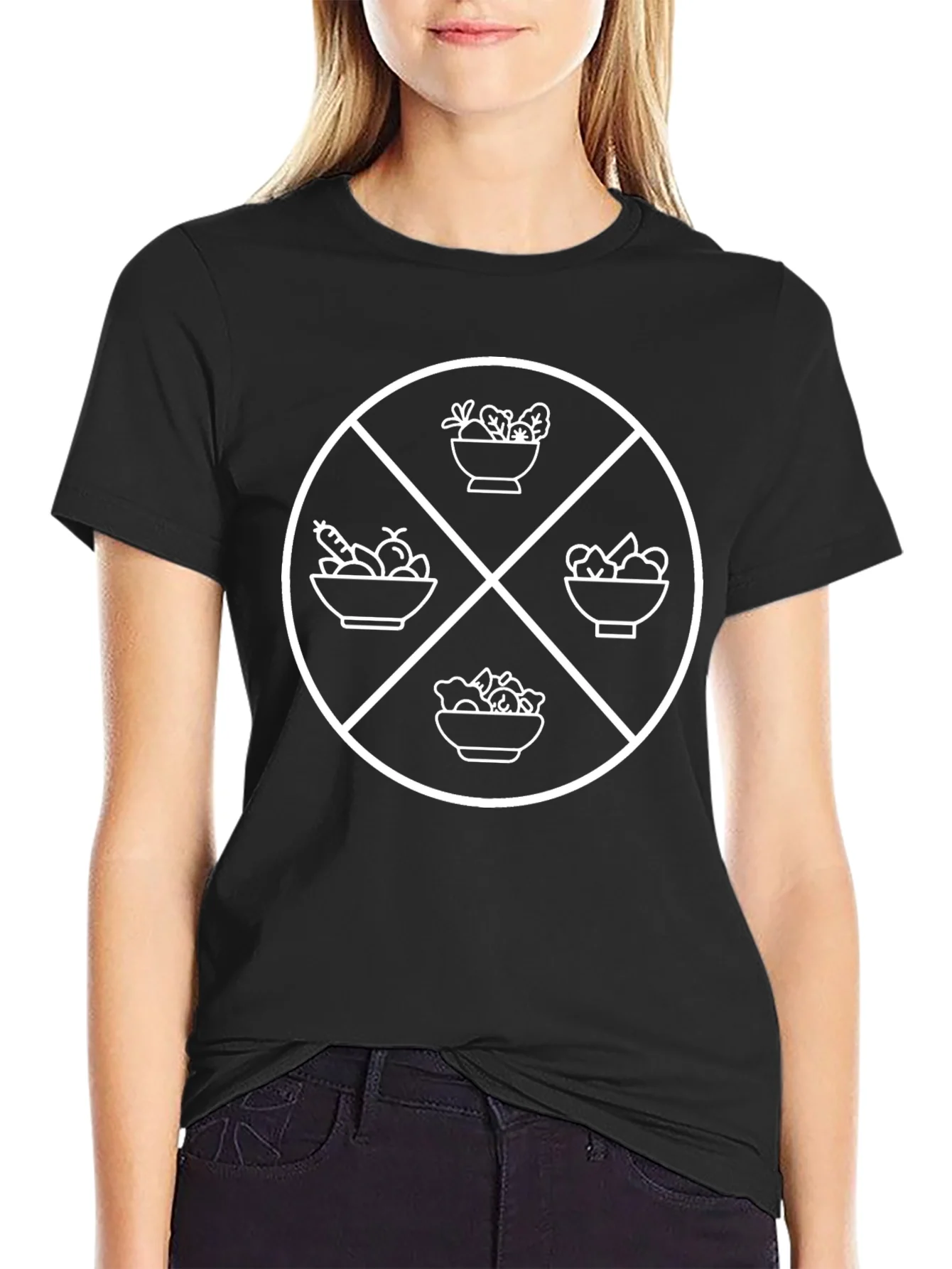 Vegan Food T-Shirt - Black Graphic Tee