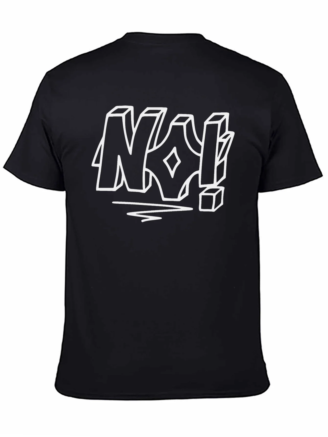 Edgy Graphic Tee - No! Design