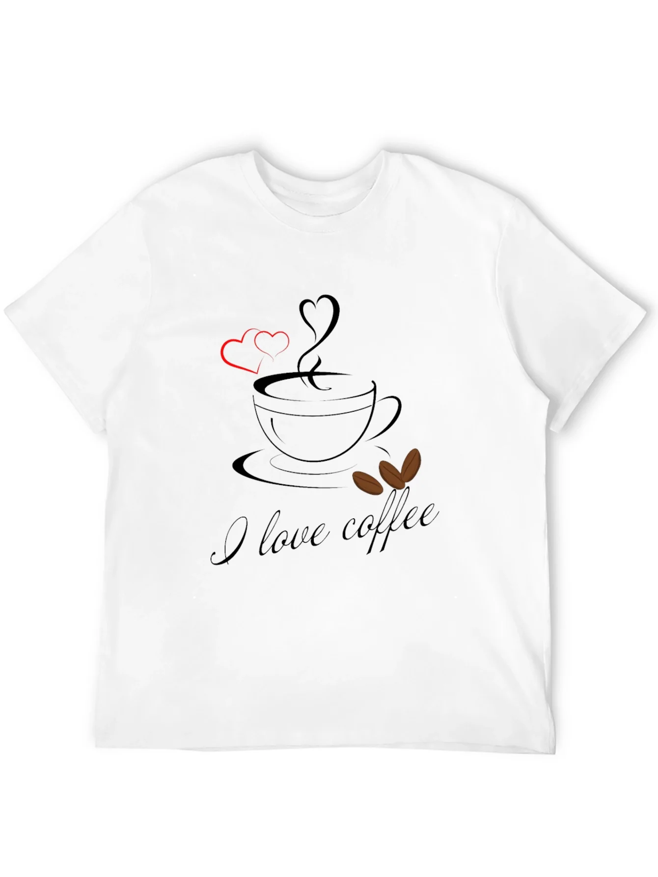 I Love Coffee Graphic Tee - Stylish & Comfortable!