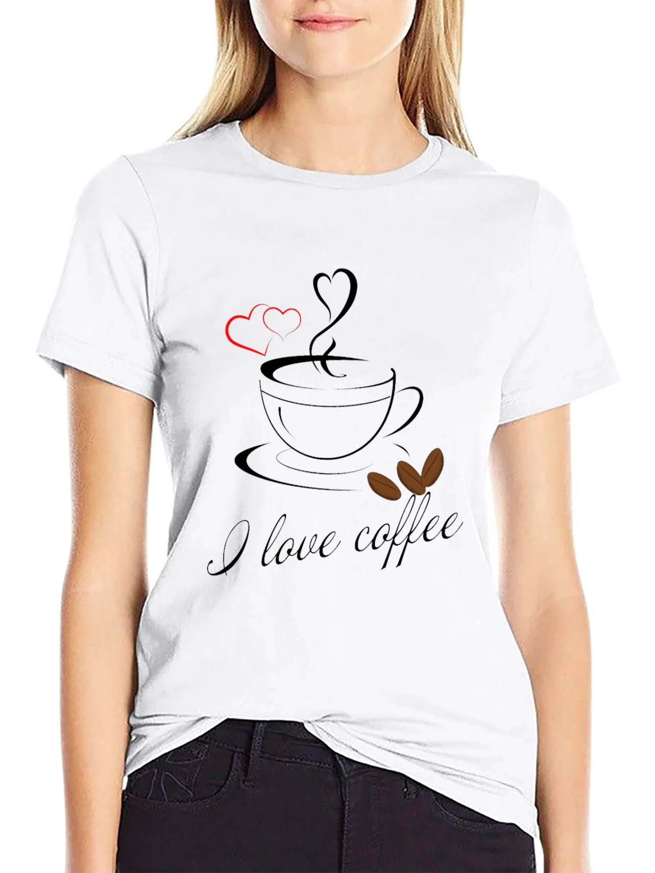 I Love Coffee Graphic Tee - Stylish & Comfortable!