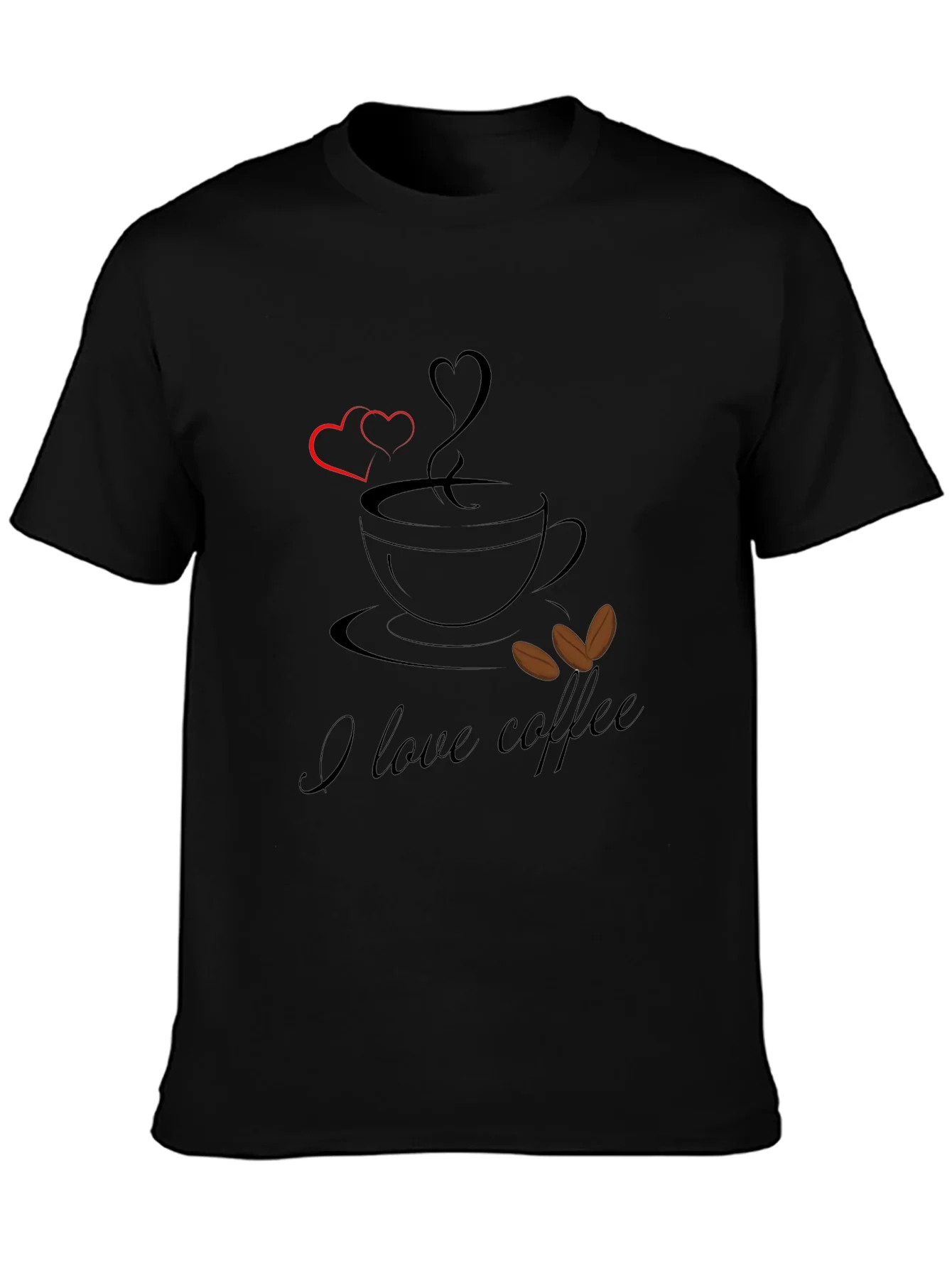 I Love Coffee Graphic Tee - Stylish & Comfortable!