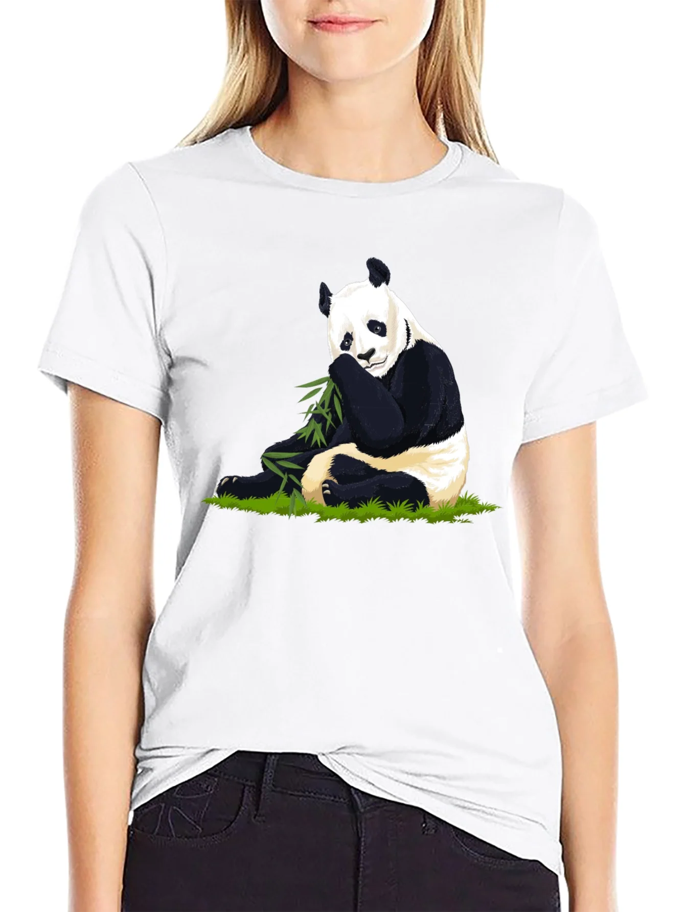 Panda Bamboo Graphic Tee - Soft Cotton Blend Comfort