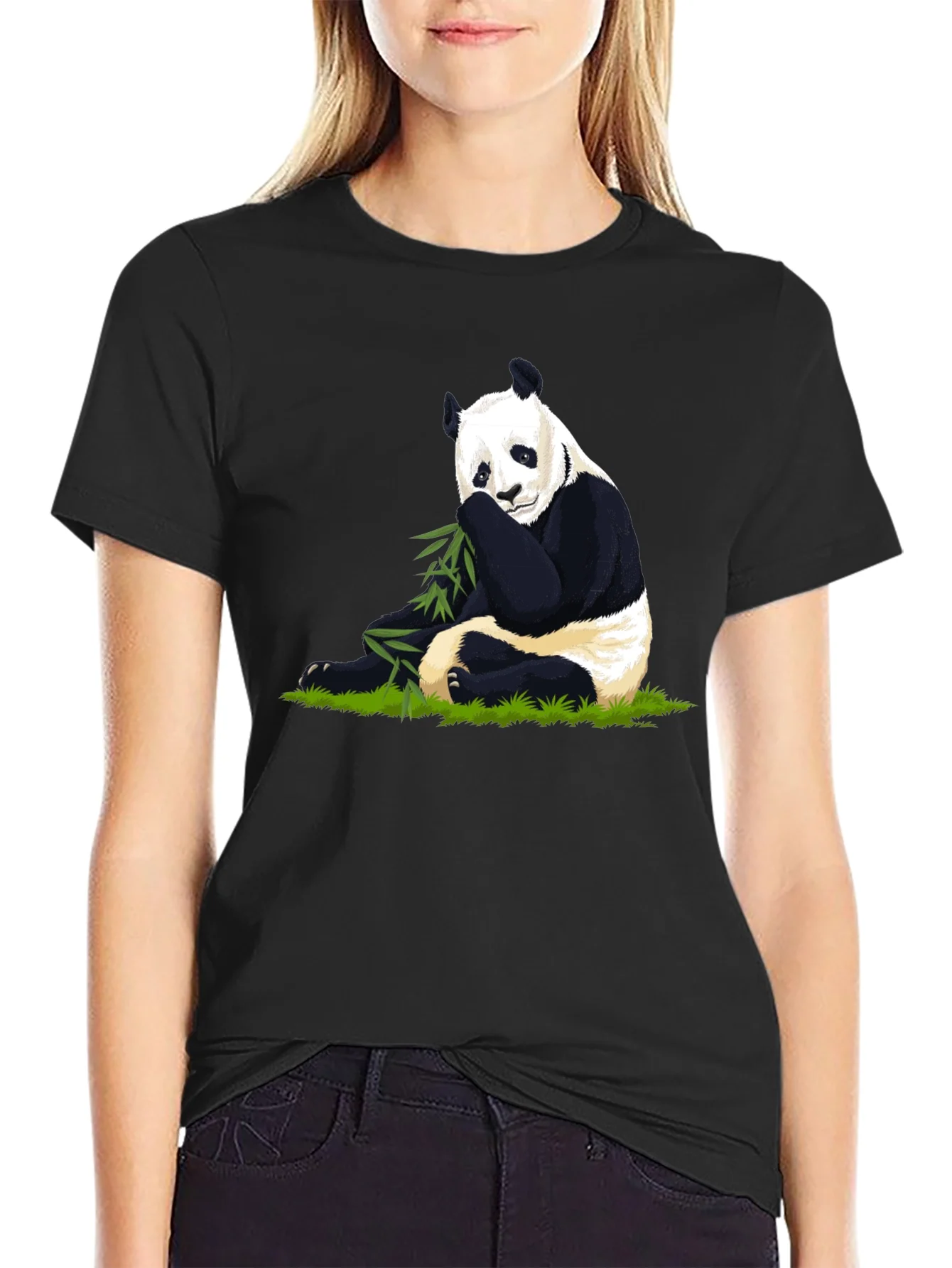 Panda Bamboo Graphic Tee - Soft Cotton Blend Comfort