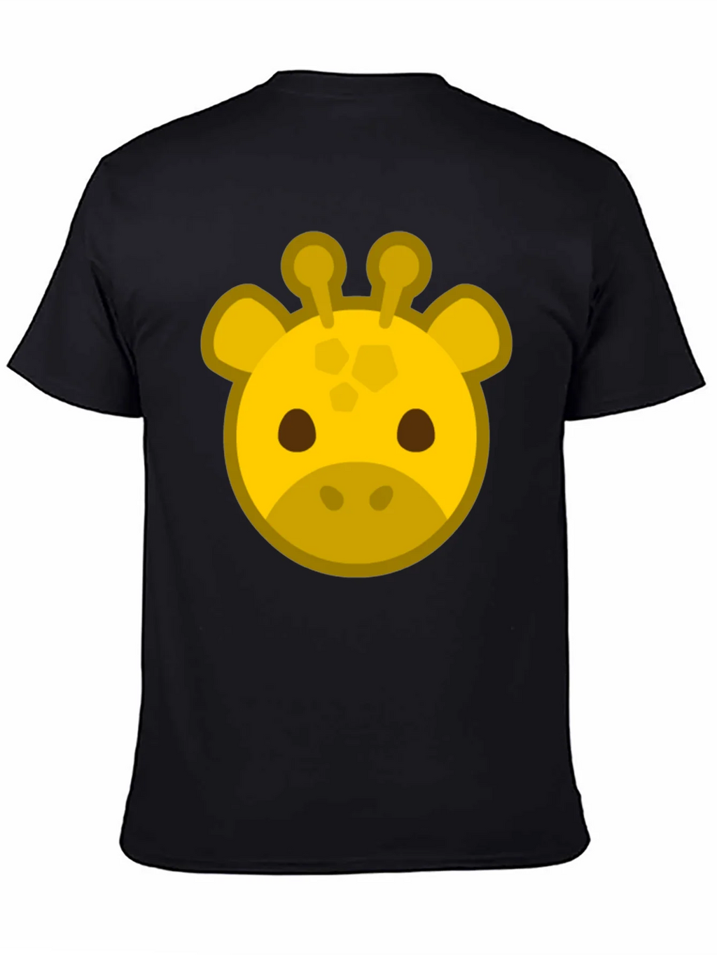 Giraffe Face Black T-Shirt