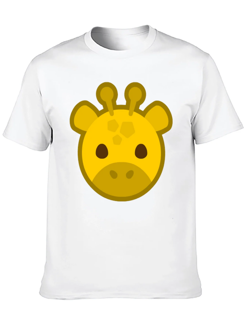 Giraffe Face Black T-Shirt