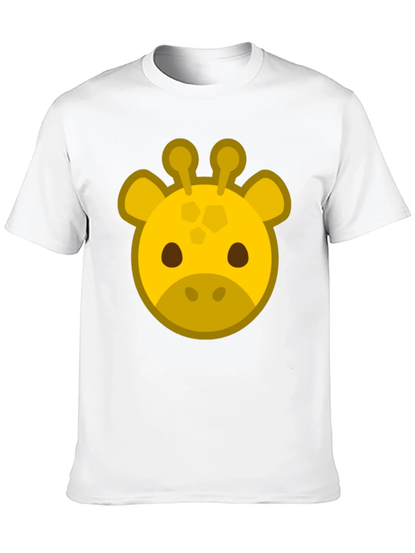 Giraffe Face Black T-Shirt
