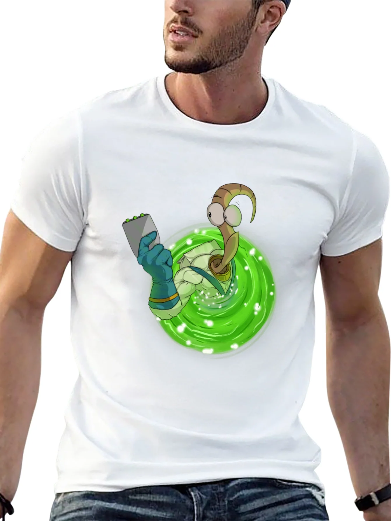Earthworm Jim Portal T-Shirt - Black Graphic Tee