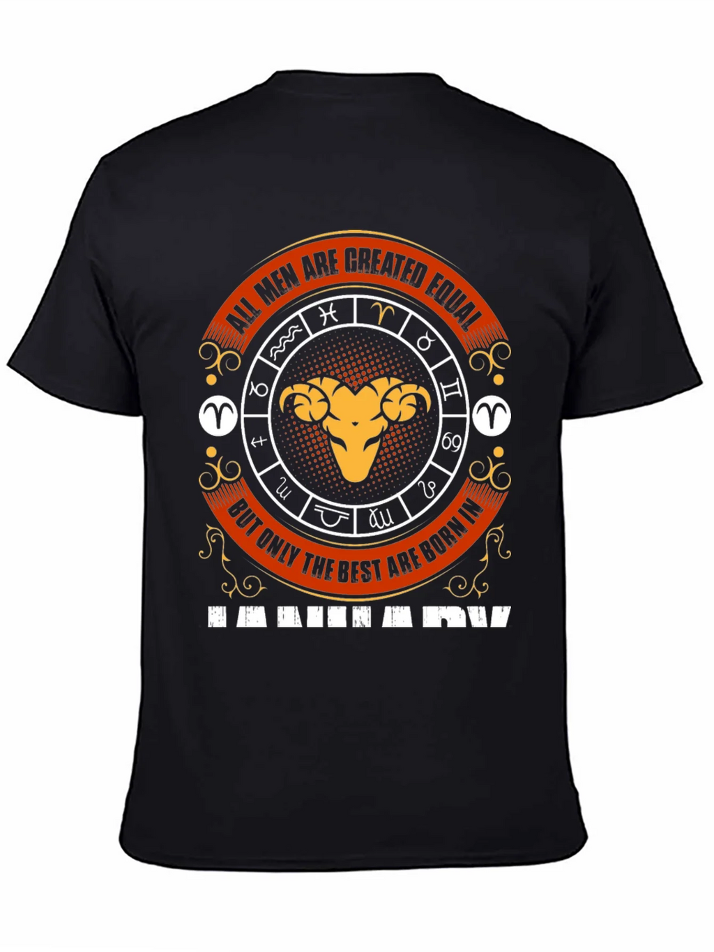 Aries Zodiac T-Shirt - All Men Are Created Equal