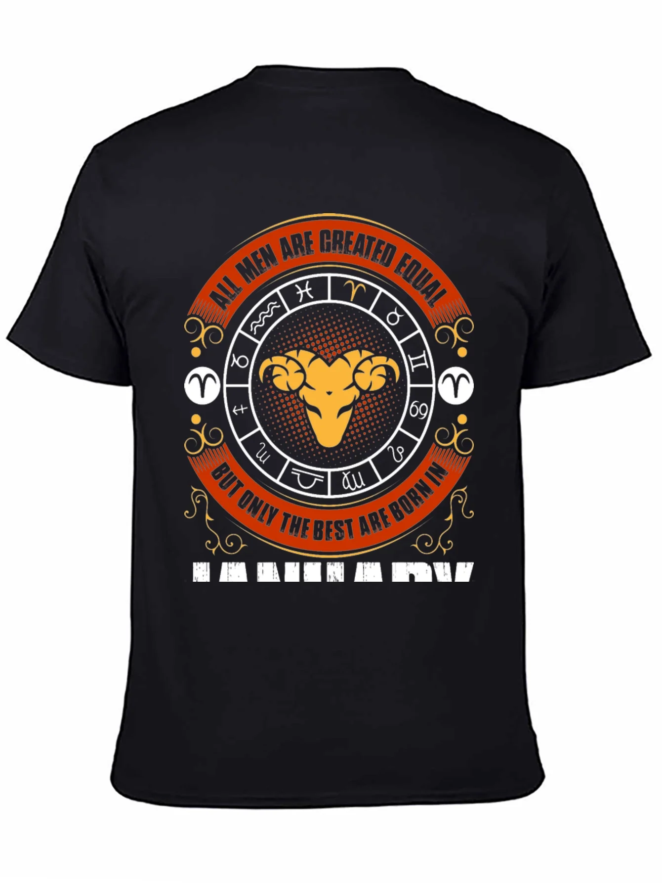 Aries Zodiac T-Shirt - All Men Are Created Equal