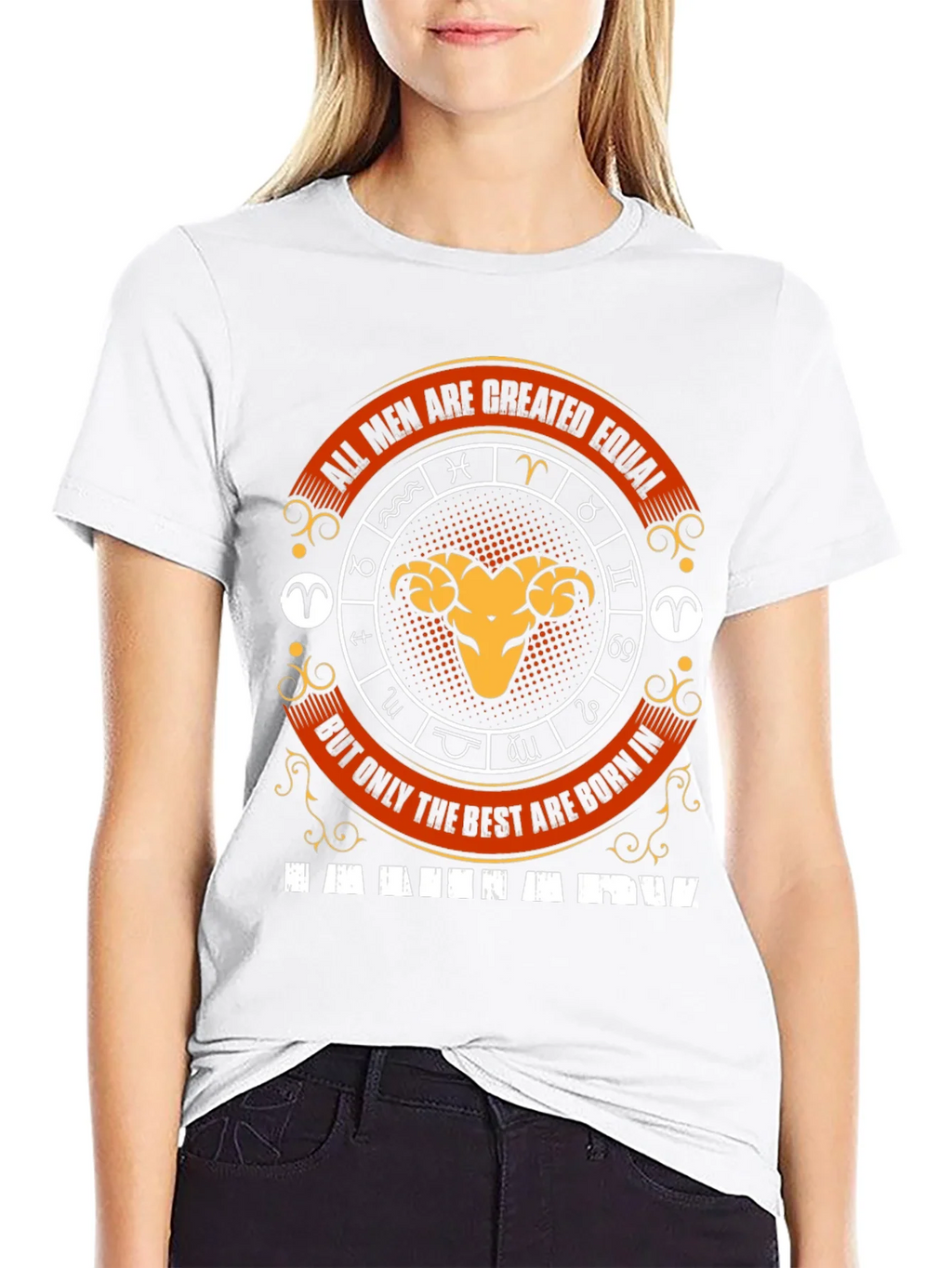 Aries Zodiac T-Shirt - All Men Are Created Equal