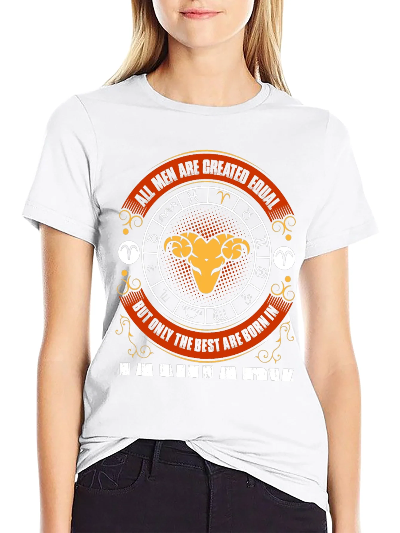 Aries Zodiac T-Shirt - All Men Are Created Equal
