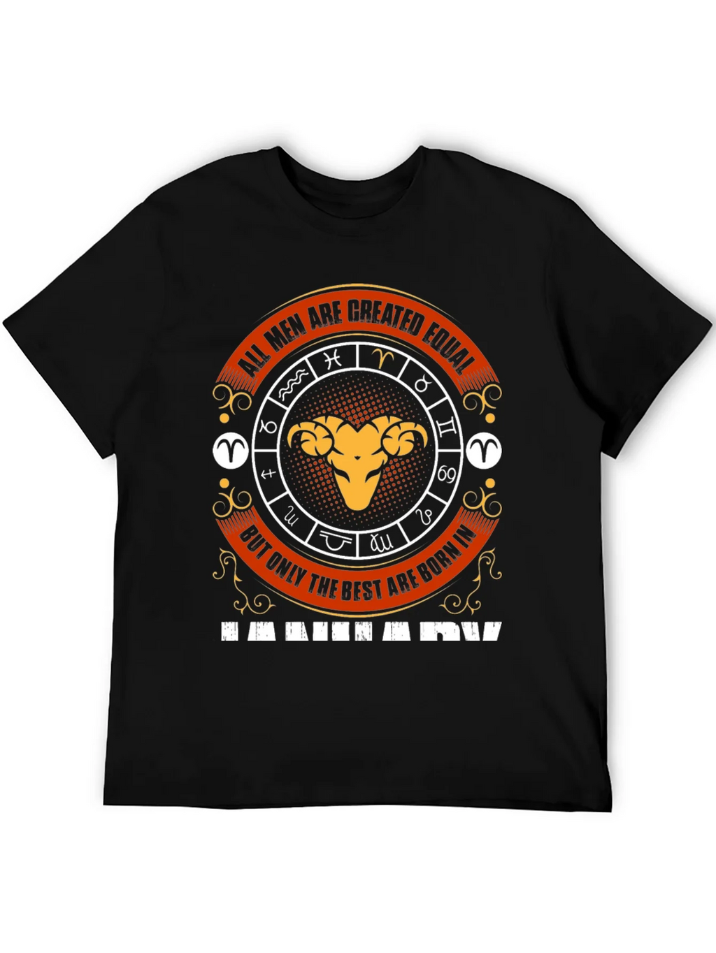 Aries Zodiac T-Shirt - All Men Are Created Equal