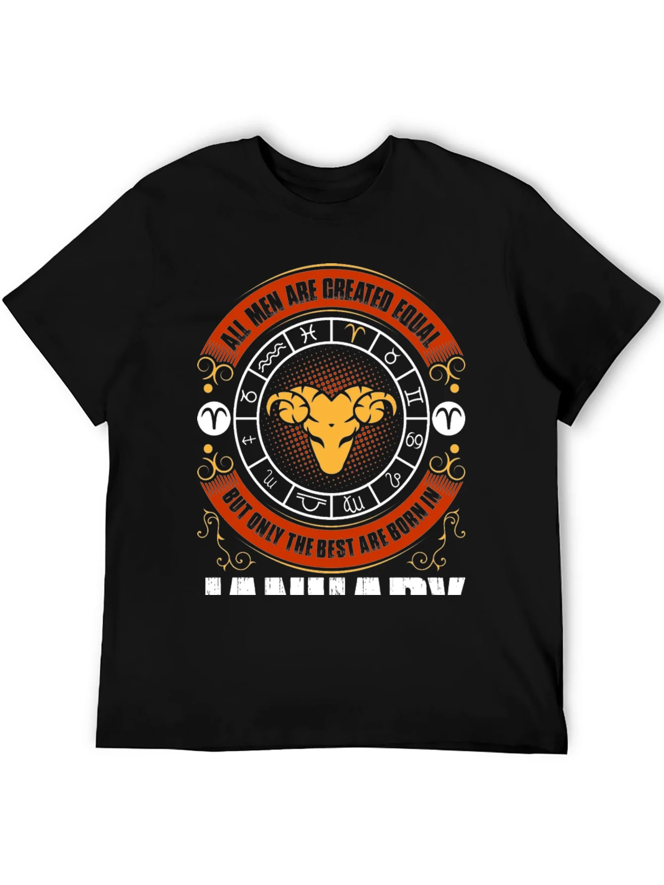 Aries Zodiac T-Shirt - All Men Are Created Equal