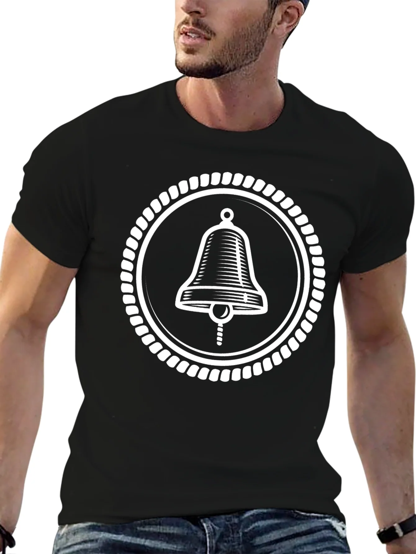 Rope Circle Bell Graphic T-Shirt