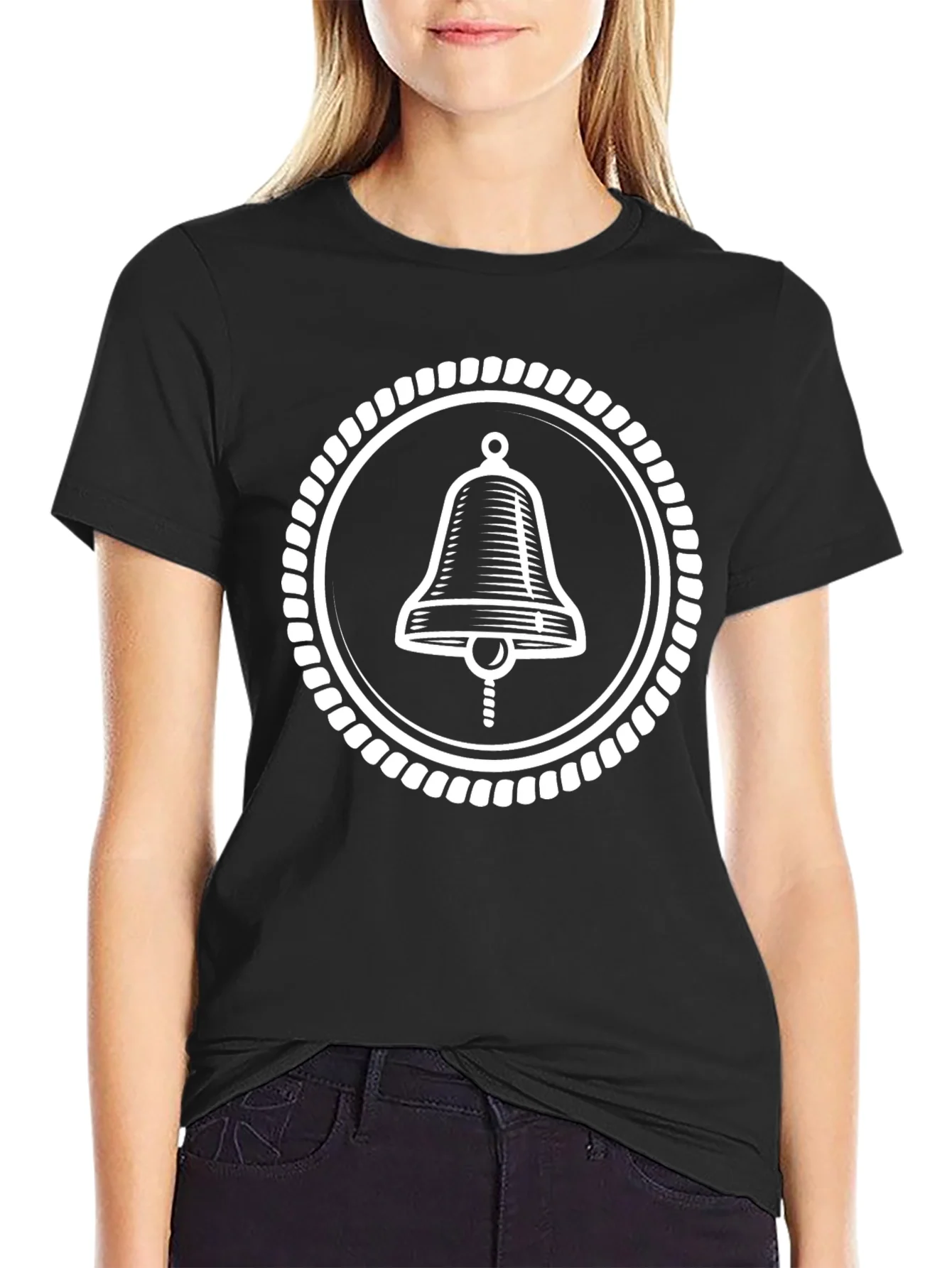 Rope Circle Bell Graphic T-Shirt