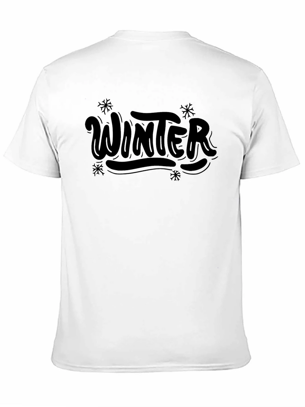 Winter Themed Black T-Shirt