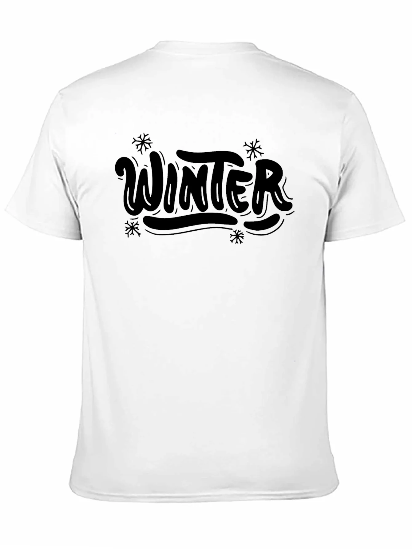 Winter Themed Black T-Shirt