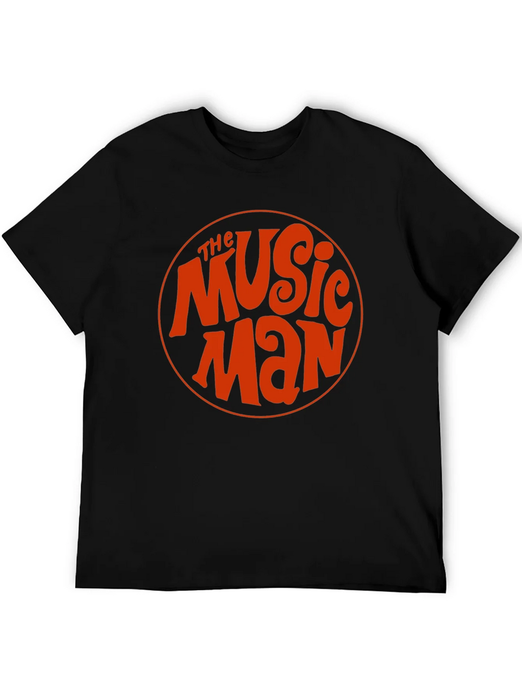 The Music Man Retro Style Black T-Shirt
