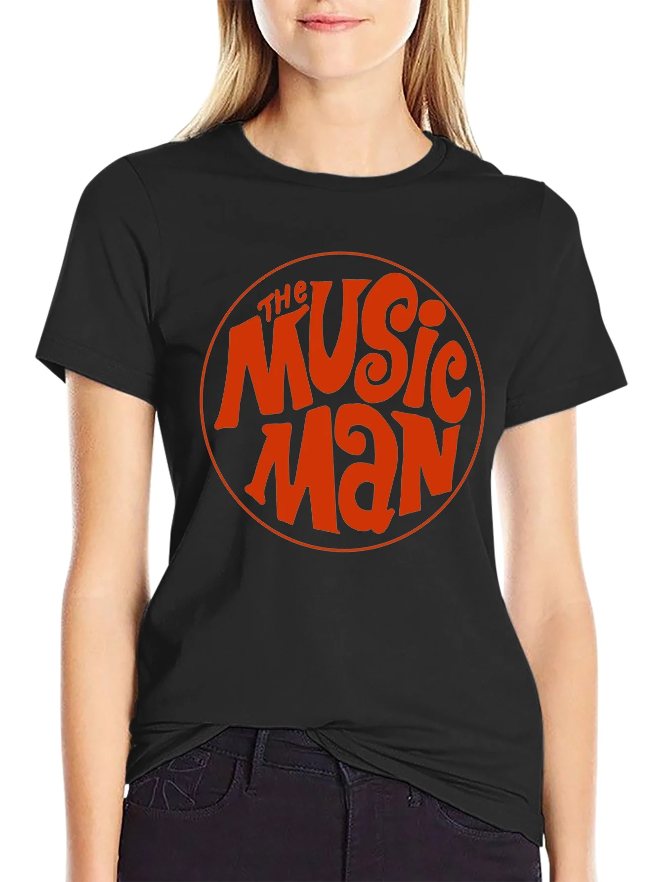 The Music Man Retro Style Black T-Shirt