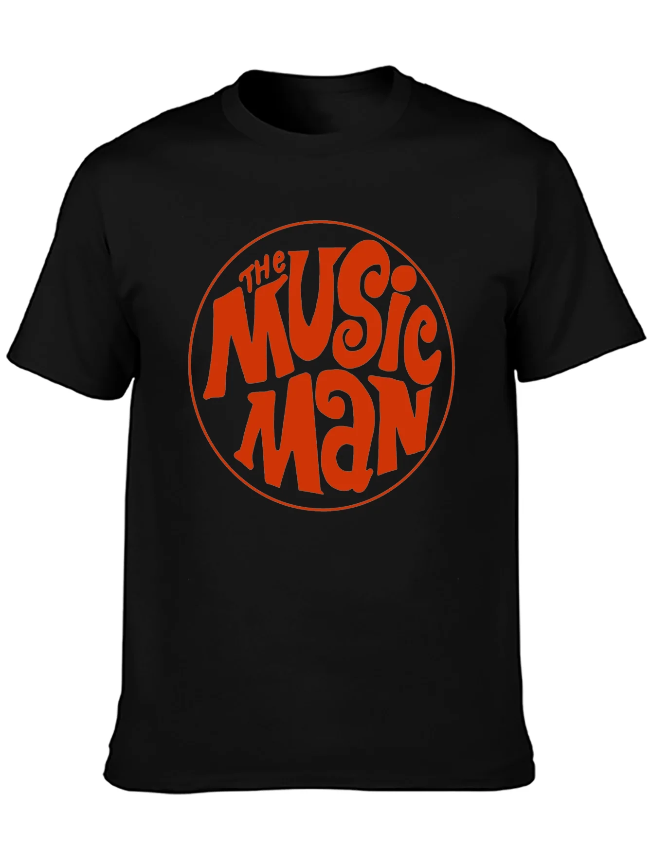 The Music Man Retro Style Black T-Shirt