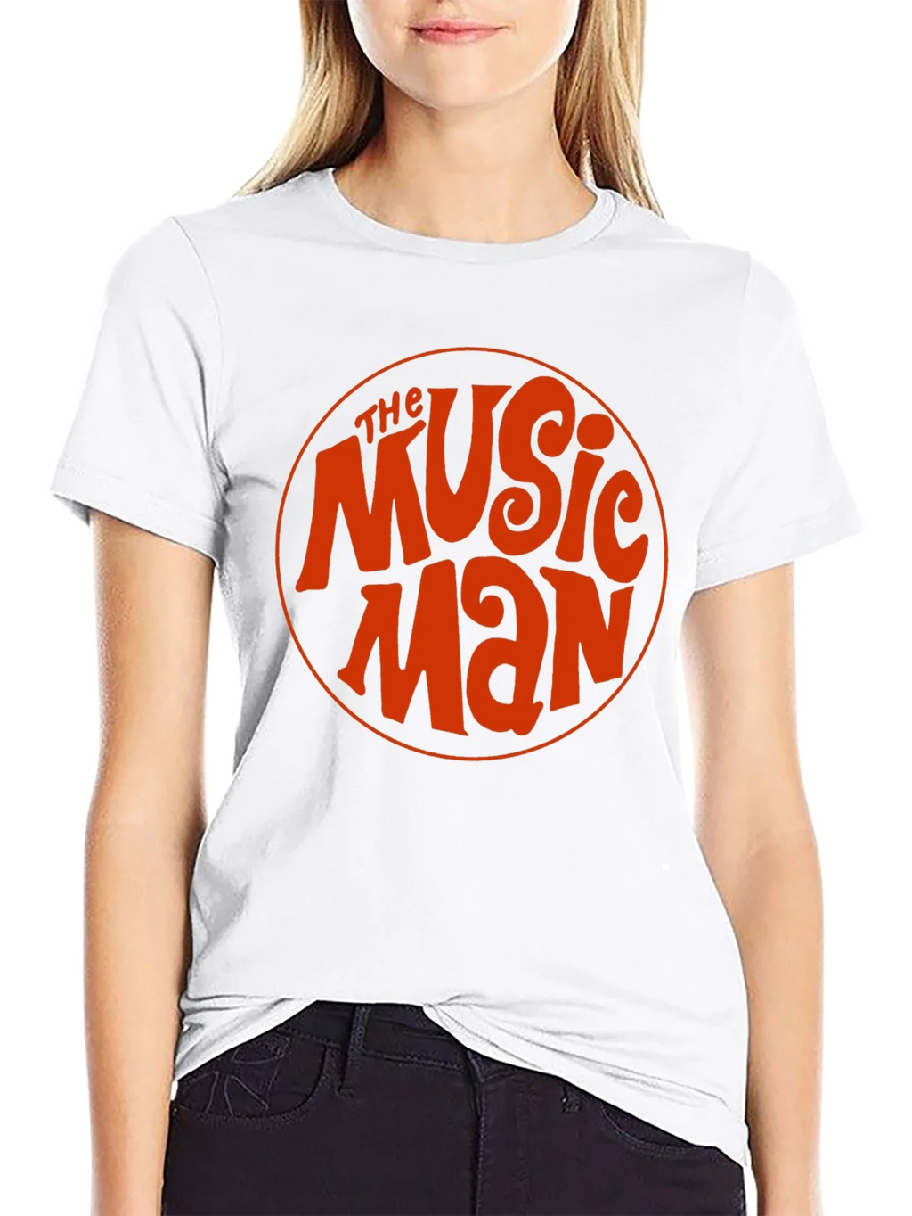 The Music Man Retro Style Black T-Shirt