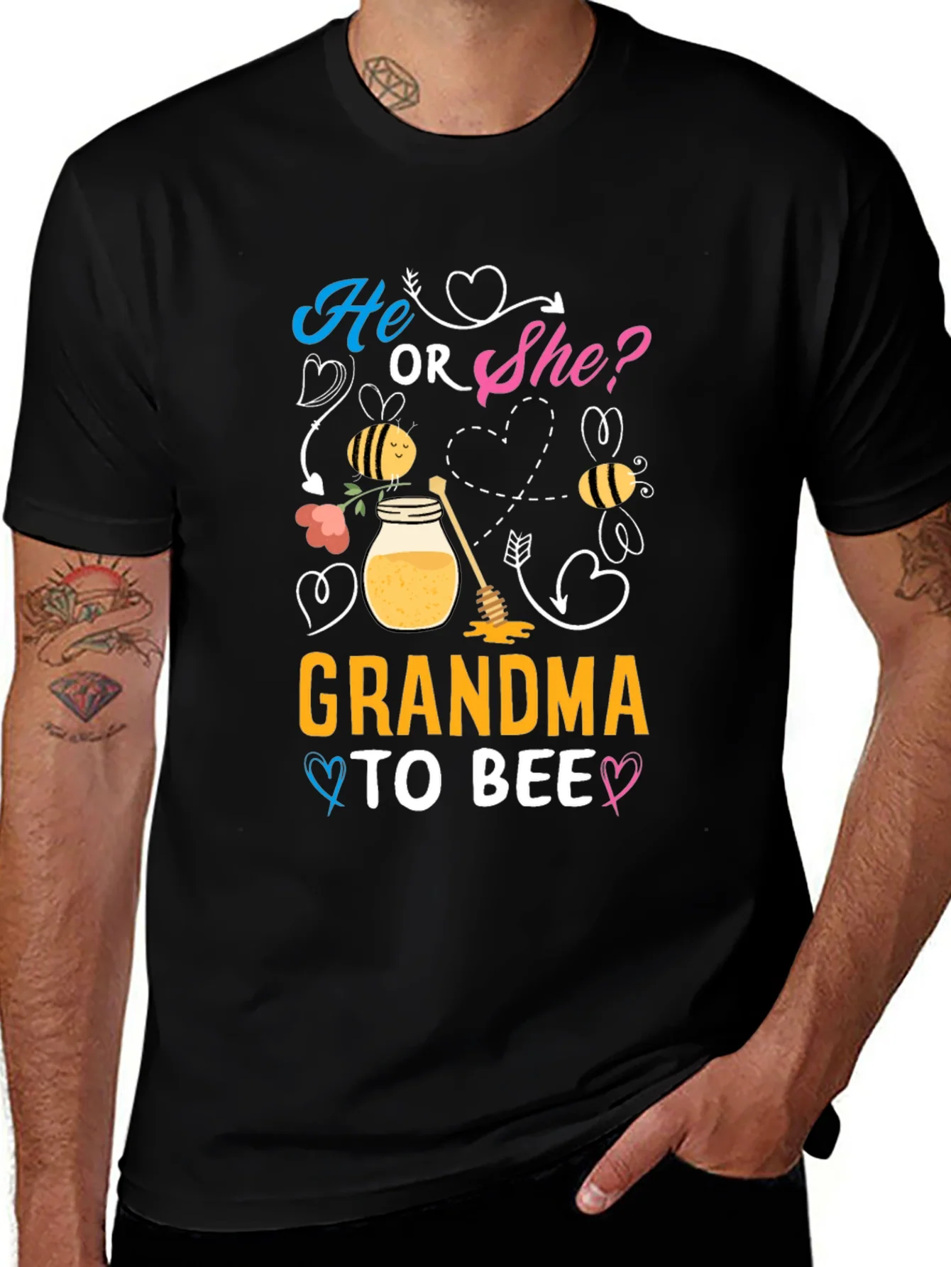 Grandma to Bee T-Shirt - Gender Reveal Tee