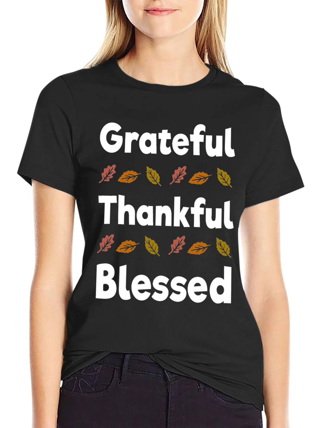 Grateful Thankful Blessed Fall T-Shirt