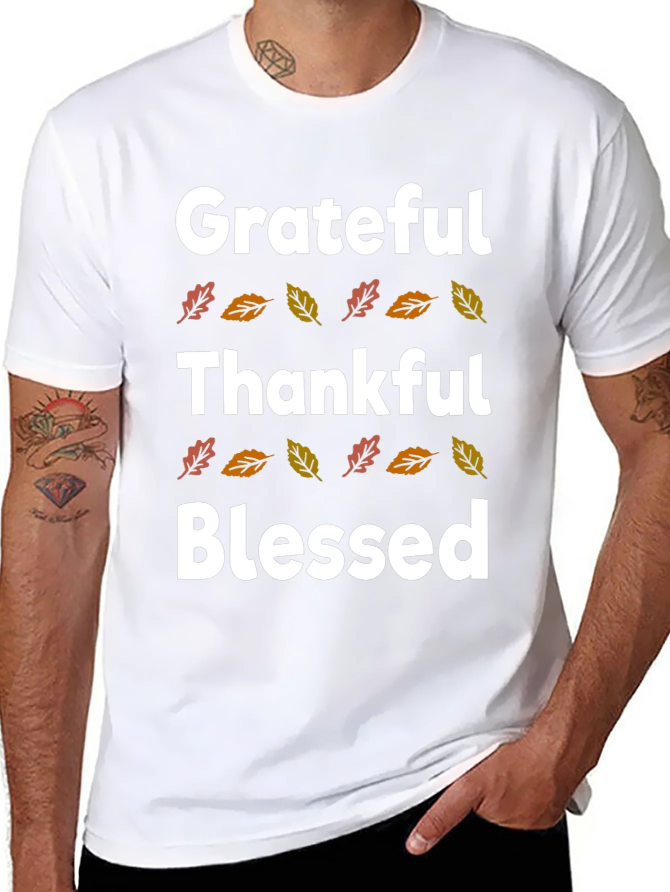 Grateful Thankful Blessed Fall T-Shirt
