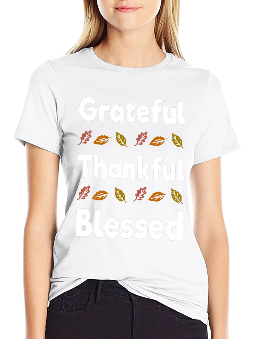 Grateful Thankful Blessed Fall T-Shirt