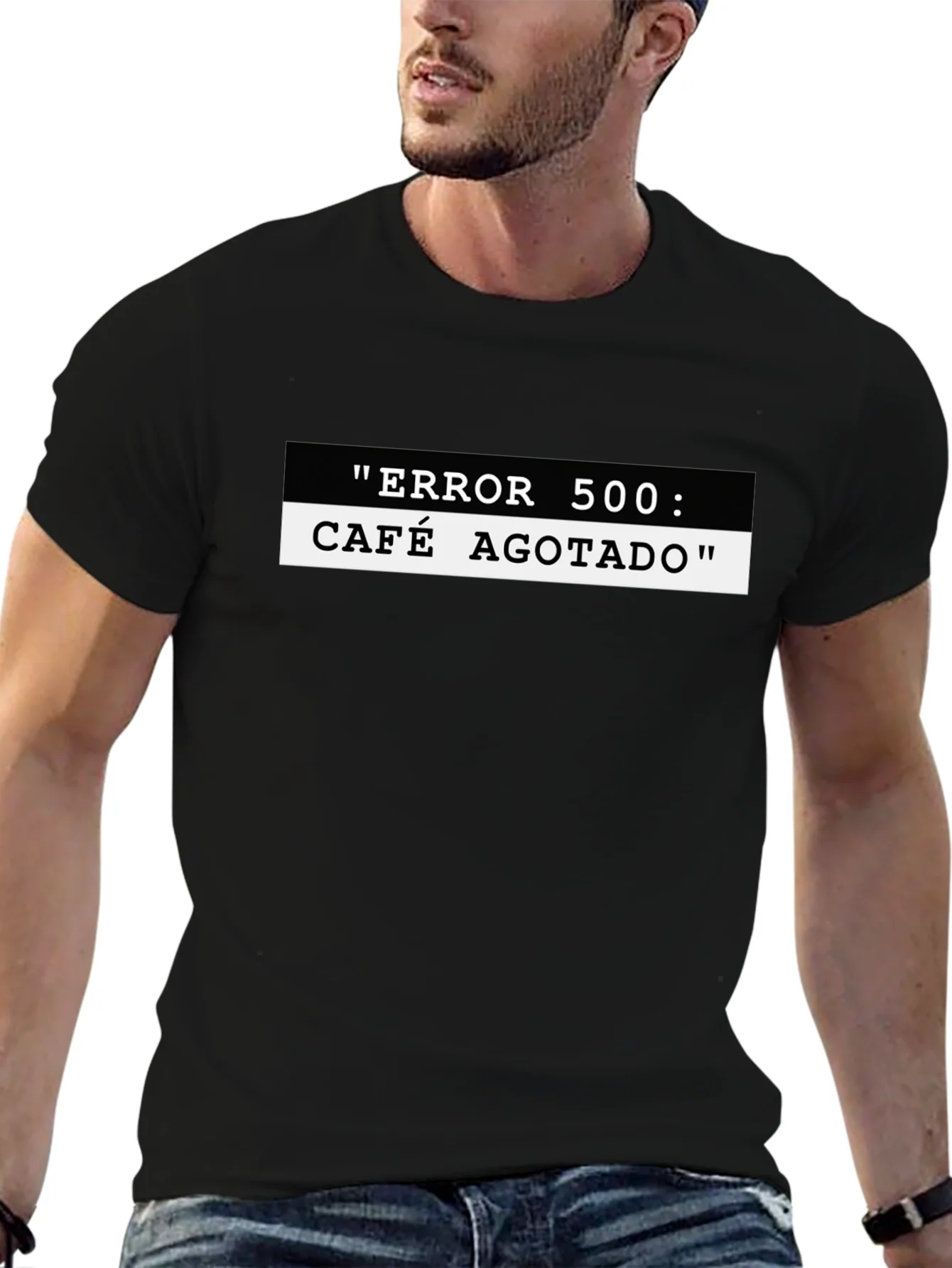 Error 500 Cafe Agotado Black T-Shirt