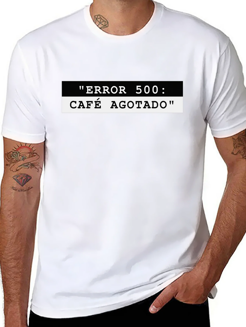 Error 500 Cafe Agotado Black T-Shirt
