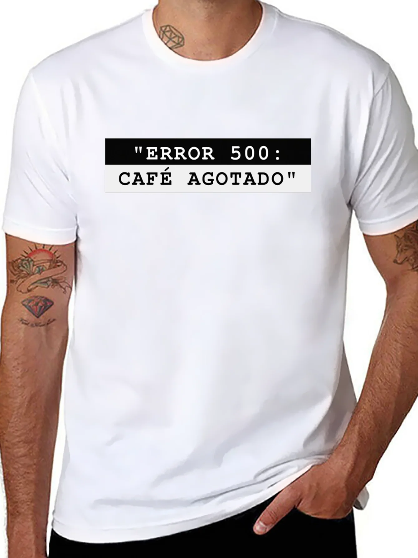 Error 500 Cafe Agotado Black T-Shirt