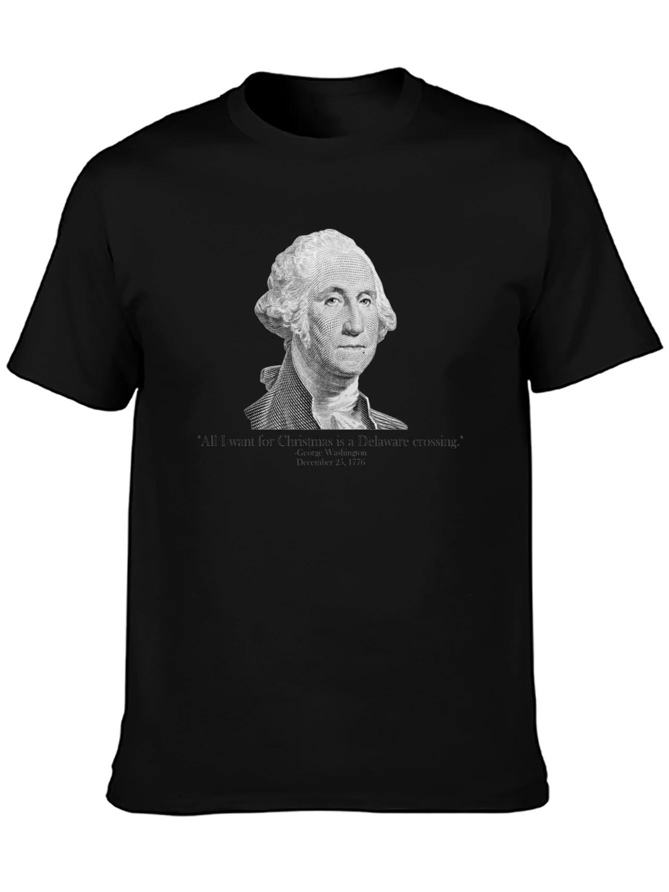 George Washington Delaware Crossing Christmas T-Shirt
