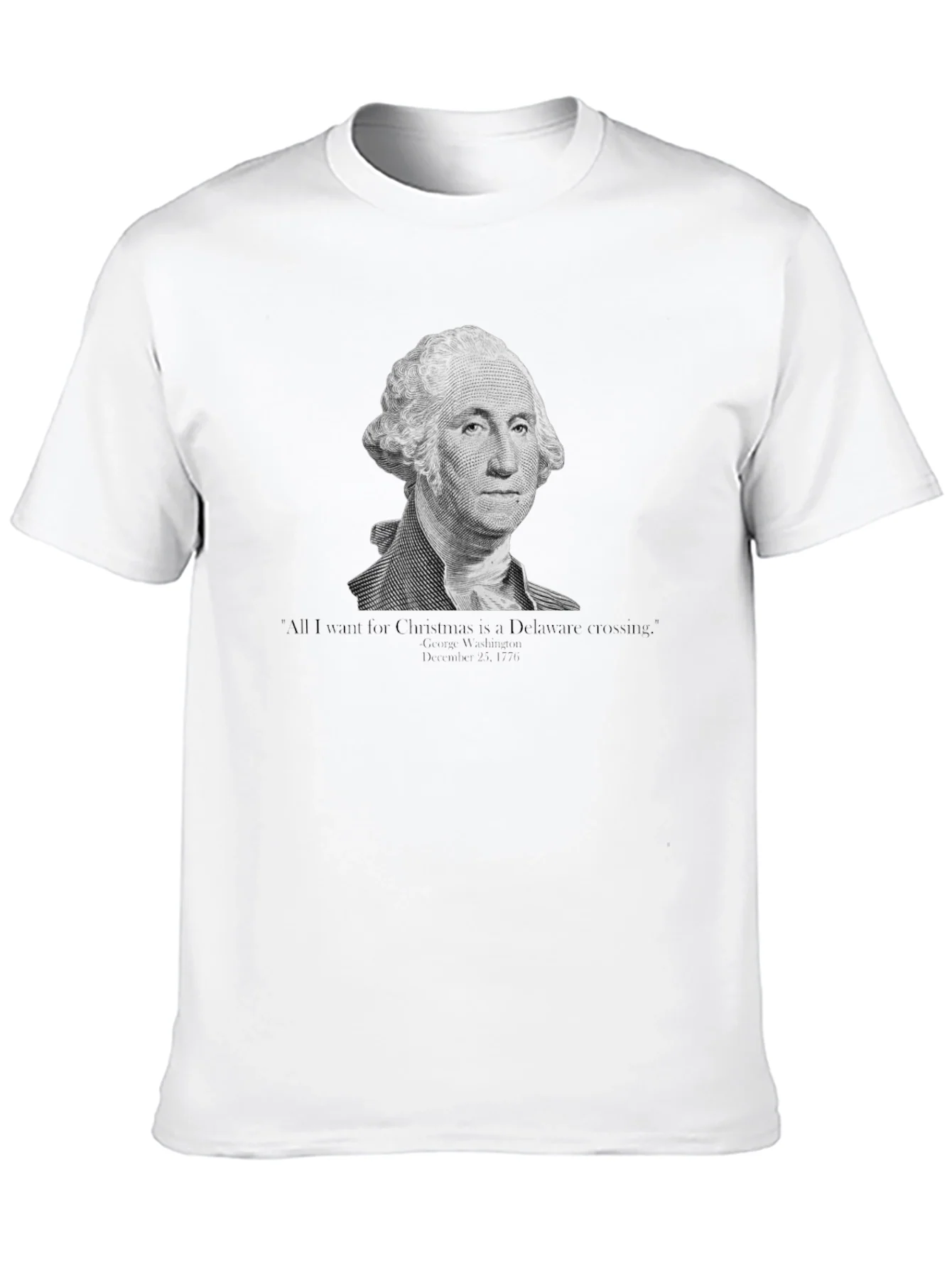 George Washington Delaware Crossing Christmas T-Shirt