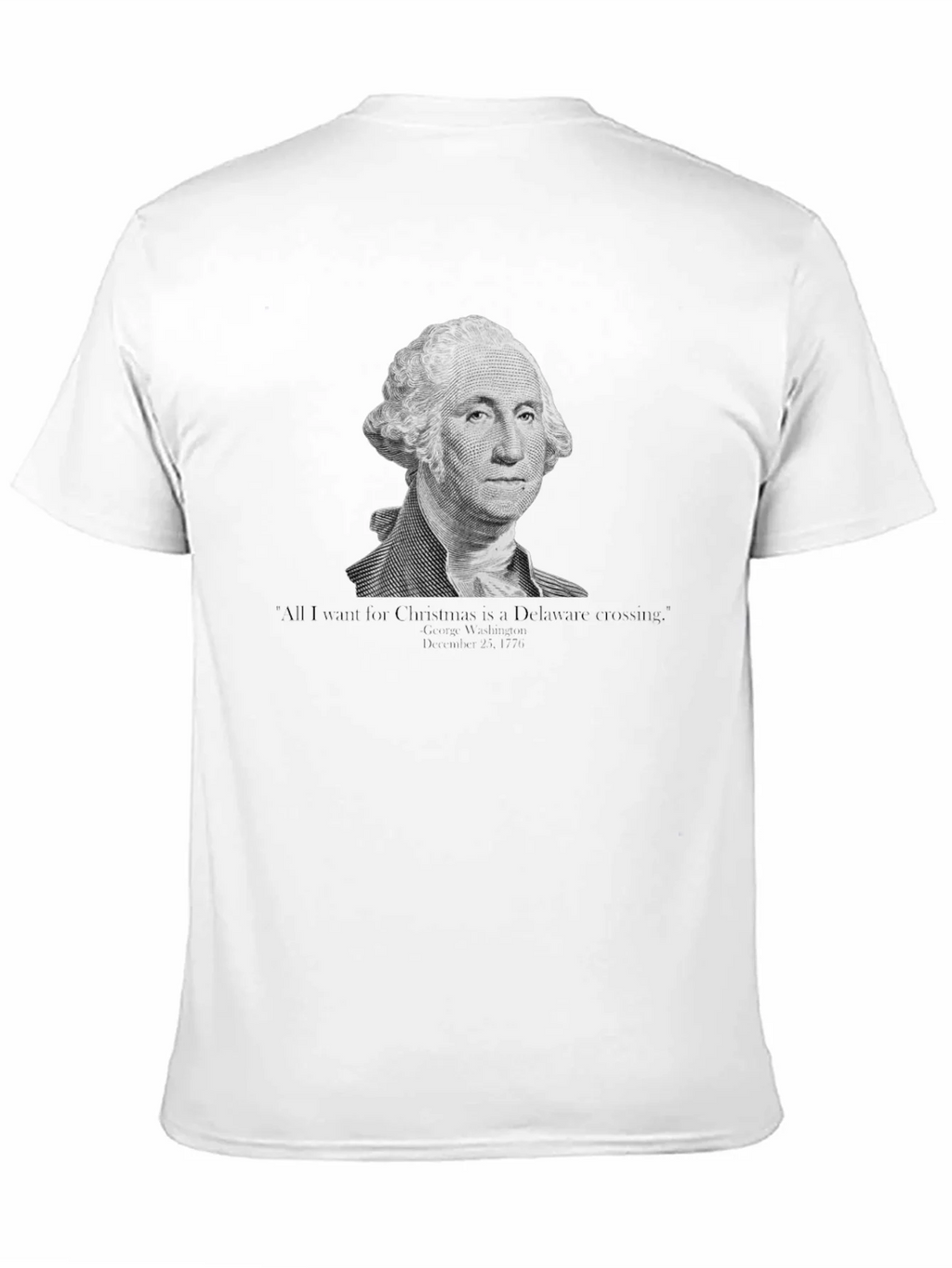 George Washington Delaware Crossing Christmas T-Shirt